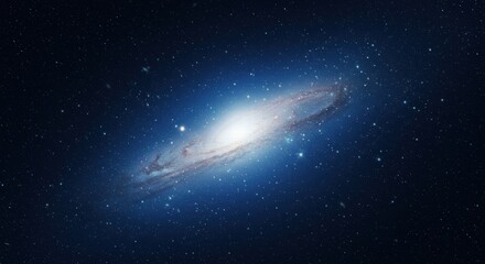 Obraz premium Breathtaking View of a Spiral Galaxy in Deep Space
