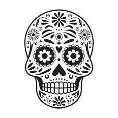  Mexican Sugar Skull for Day of the Dead.