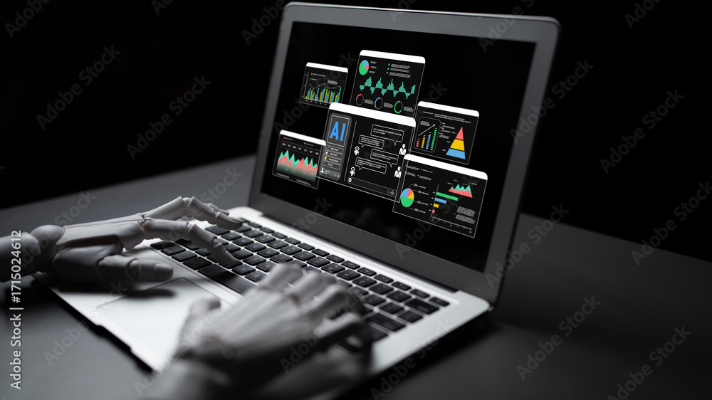 Poster the future of business intelligence is a conversational ai for data analysis. this ai chatbot can an