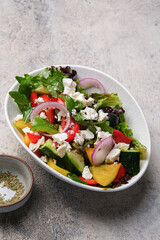 A Fresh Garden Salad Made with Vibrant, Colorful Vegetables and
