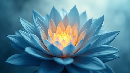 Dreamy Abstract Floral Vortex with Misty Background