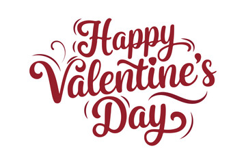 Elegant calligraphy for happy valentine s day celebration