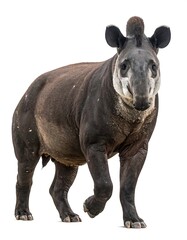 Naklejka premium Mammal, walking, against white