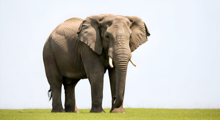 Obraz premium elephant isolated on white background