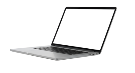 laptop isolated on white