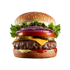 "Classic Cheeseburger with Toppings"