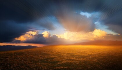 Obraz premium Light In The Evening Sky