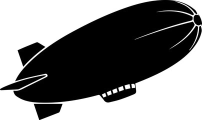 Iconic blimp soaring through the sky, symbolizing travel, adventure, and vintage exploration. © MirzaMoaazSAFDER