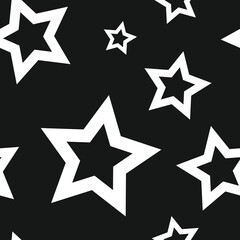 Simple Black Stars Pattern