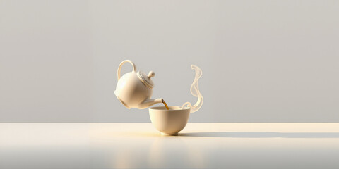 A Porcelain Teapot Floating in a Void