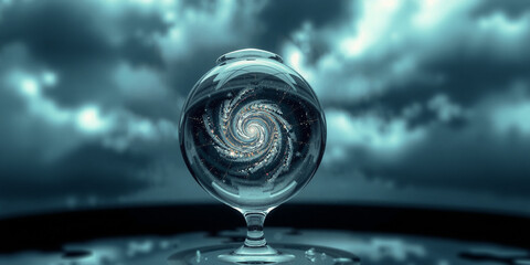 A Single Raindrop Frozen in Midair