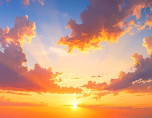 Golden Hour Skyburst Splendor