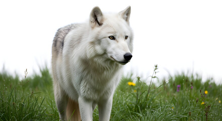Obraz premium portrait of a white wolf
