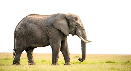 Obraz premium elephant isolated on white background