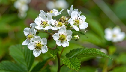Close-up of delicate white flowers
