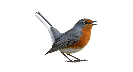 Obraz premium robin isolated on white background