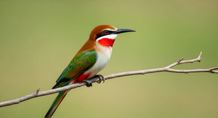 bee eater perched on branch