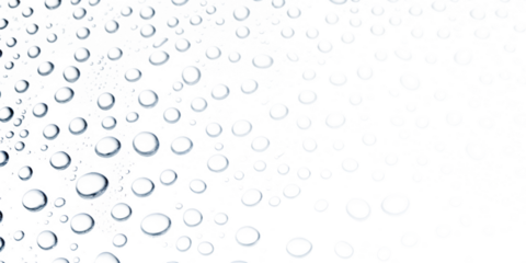 Water drops isolated on white background isolated on a transparent background