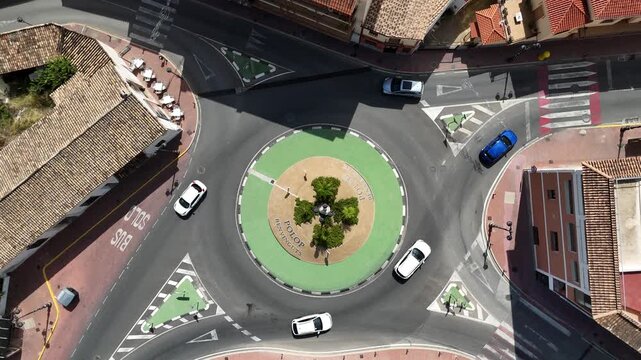 Polop Alicante Spain aerial drone view