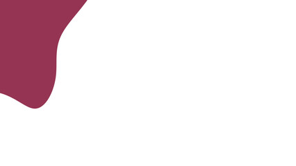 Minimalist graphic background with a flowing maroon abstract shape, ideal for modern design, presentation templates, or creative overlays.
