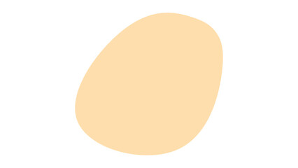 Minimalist pale peach oval on white, a clean, versatile abstract shape ideal for modern design, backgrounds, or creative layouts. Simple, elegant aesthetic.