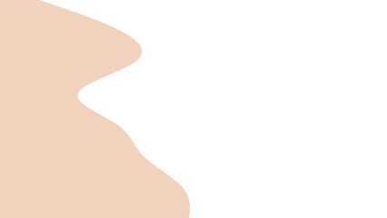 Soft, organic peach-colored abstract shape on a clean white background, ideal for minimalist design, branding, wellness, beauty, or contemporary marketing materials.