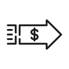 Obraz premium Vector art of money transfer icon this vector graphic represents financial transactions, payment processing, and sending or receiving funds, suitable for banking, finance, and ecommerce applications