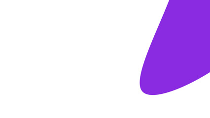 Modern abstract design featuring a vibrant purple curvilinear shape on a clean white background, ideal for technology, branding, or creative projects.
