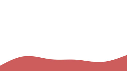 Abstract background featuring a smooth, wavy red shape on a clean white backdrop, ideal for modern design or text overlay.