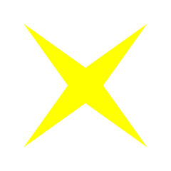Star symbol. Golden star icon for designs.