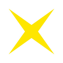 Star symbol. Golden star icon for designs.