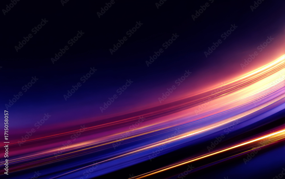 Poster abstract colorful light streaks creating dynamic visual effect