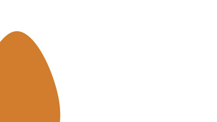 Abstract orange curved shape on a clean white background, ideal for minimalist graphic designs, modern branding, or digital templates. Versatile and simple.