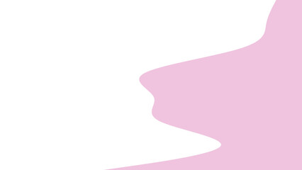Abstract pastel pink and white background with a fluid, wavy shape creating a subtle profile silhouette. Ideal for minimalist design or creative projects.