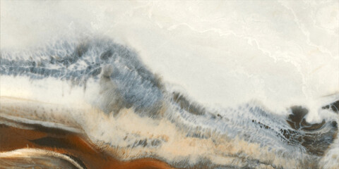 Liquid Marble Effect Porcelain Tile with Fluid Stone Texture