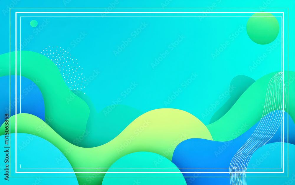 Aufkleber abstract and colorful modern background design with wavy shapes