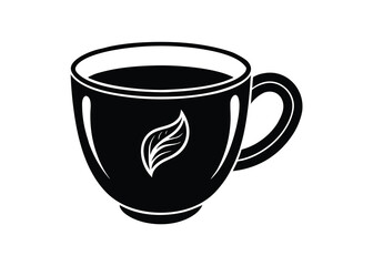 coffee cup silhouette vector art icon