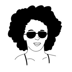 Modern Expressive Portraits – Diverse Ethnic Avatars Hand Drawn in Ligne Claire Black and White Vector