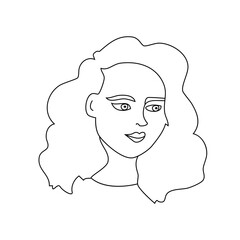 Modern Expressive Portraits – Diverse Ethnic Avatars Hand Drawn in Ligne Claire Black and White Vector