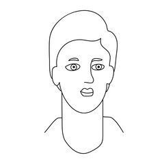 Modern Expressive Portraits – Diverse Ethnic Avatars in Clean Line Art Black and White Vector Illustration