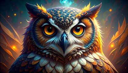 Enchanted Owl's Mystic Gaze