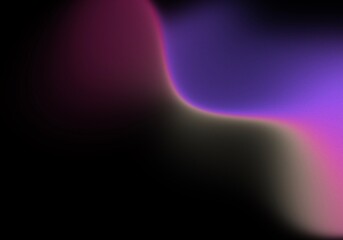 Abstract Neon Gradient Flow on Black Background