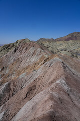 Fototapeta premium mountain landscape with blue sky and clouds