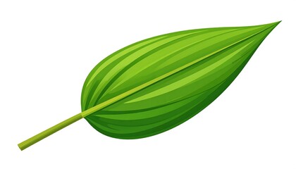 Vibrant green leaf illustration