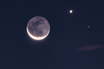 Moon, Jupiter, and Alphard  in one frame