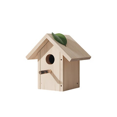 Charming wooden birdhouse design, ready for spring nesting, inviting backyard birds and wildlife