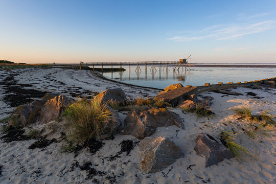 Fishery of the "Cote de Jade" at Moutiers en Retz, Loire-Atlantique