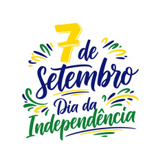 Coleção de Vetores e Letterings para 7 de Setembro Dia da Independência do Brasil.  Independência do Brasil: Vetores Patrióticos e Comerciais para Campanhas
