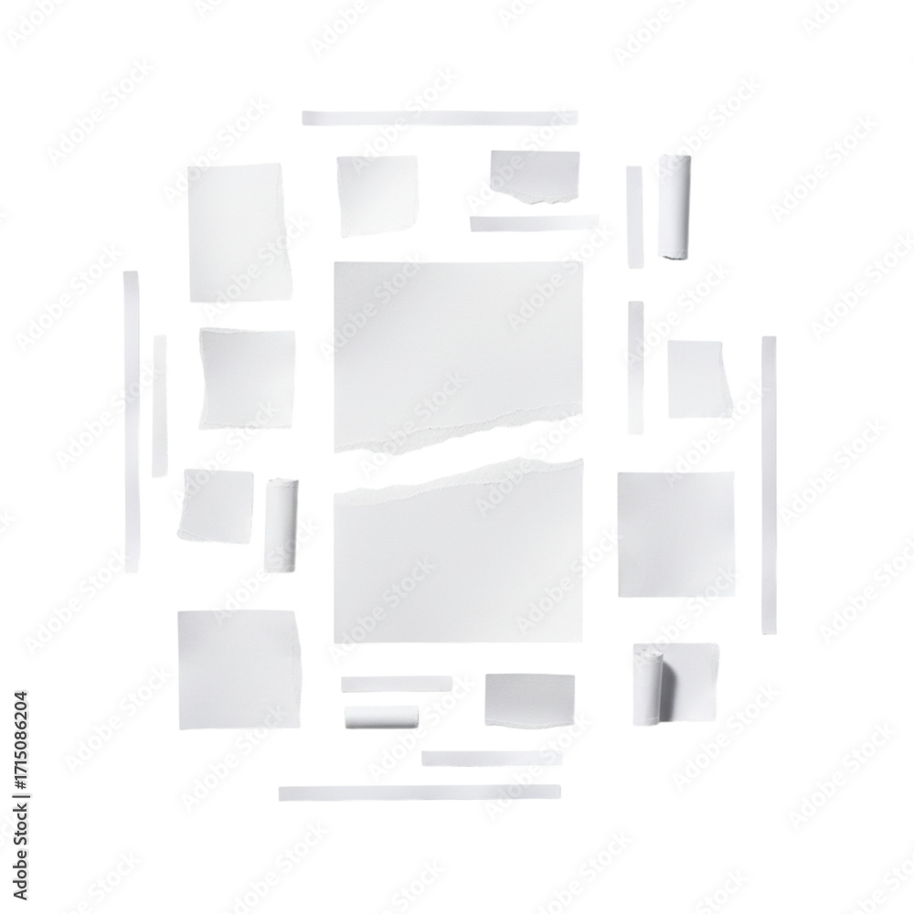 Aufkleber elevate your designs with this collection of paper pieces and scraps, perfect for adding a creative,