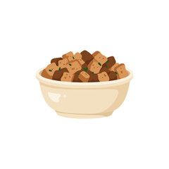 Traditional Stuffing / Dressing – Christmas Dinner Vector Illustration